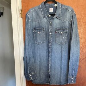 Levi's Classic Blue Denim Shirt